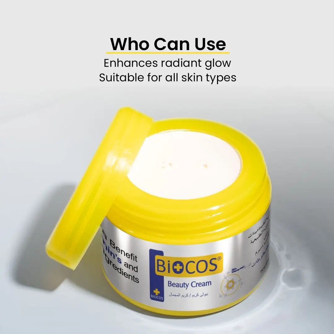 Beauty Cream – Skin Brightening & Anti-Aging Moisturizer with Arbutin, Vitamin E, Kojic Acid, Licorice Extract & Glutathione – Hydrating & Radiance Boosting Formula