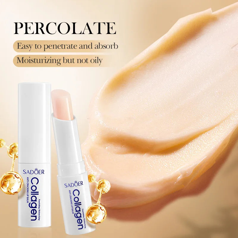 SADOER Collagen Lip Balm ā Moisturizing, Nourishing & Repairing Lip Care