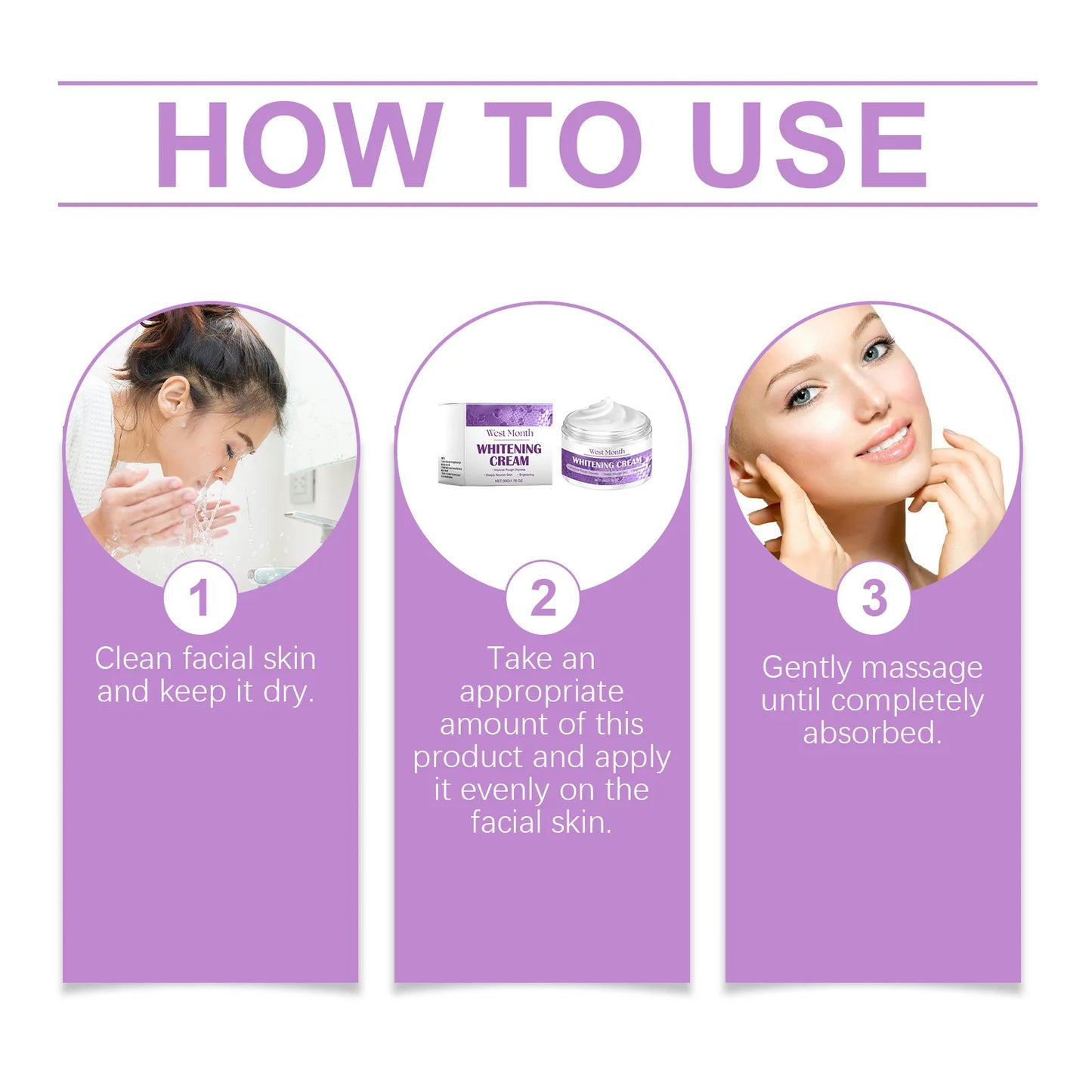 West&Month Whitening Cream β Anti-Melanin, Fade Pigmentation & Dark Spots, Hydrating Face Cream 50g
