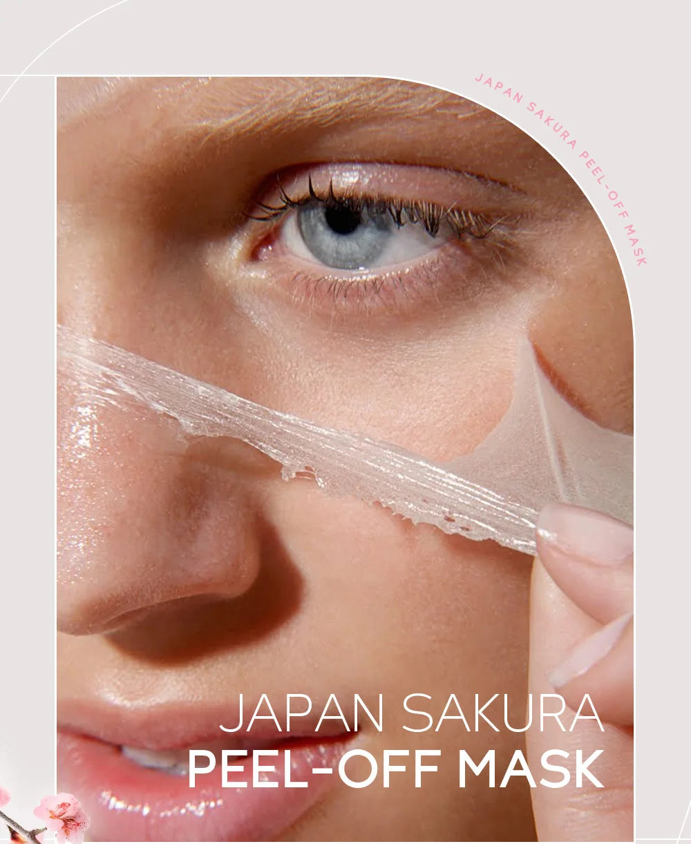 LAIKOU 24K Gold Sakura Peeling Face Mask – Anti-Wrinkle, Whitening & Blackhead Removal (50g)