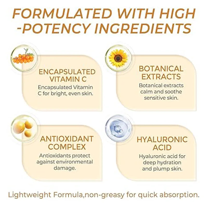 Deep Vitamin C Golden Capsule Face Moisturizer – Hydrating & Whitening Cream