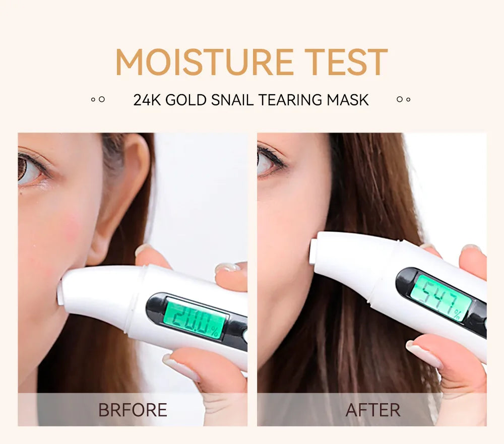 LAIKOU 24K Gold Sakura Peeling Face Mask – Anti-Wrinkle, Whitening & Blackhead Removal (50g)
