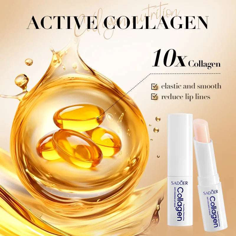 SADOER Collagen Lip Balm ā Moisturizing, Nourishing & Repairing Lip Care