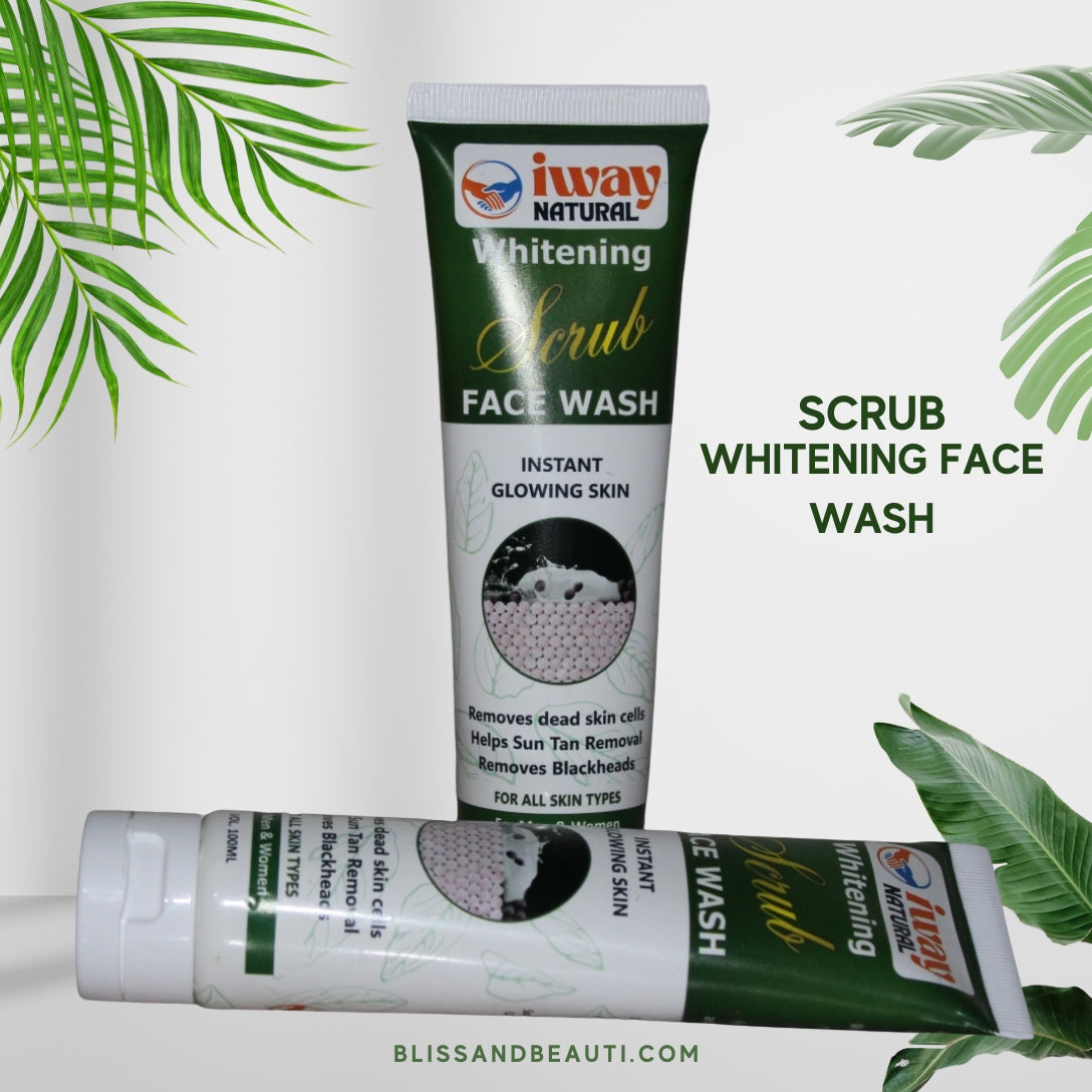 iWay Natural Whitening Scrub Face Wash – 100ml – For Instant Glowing Skin
