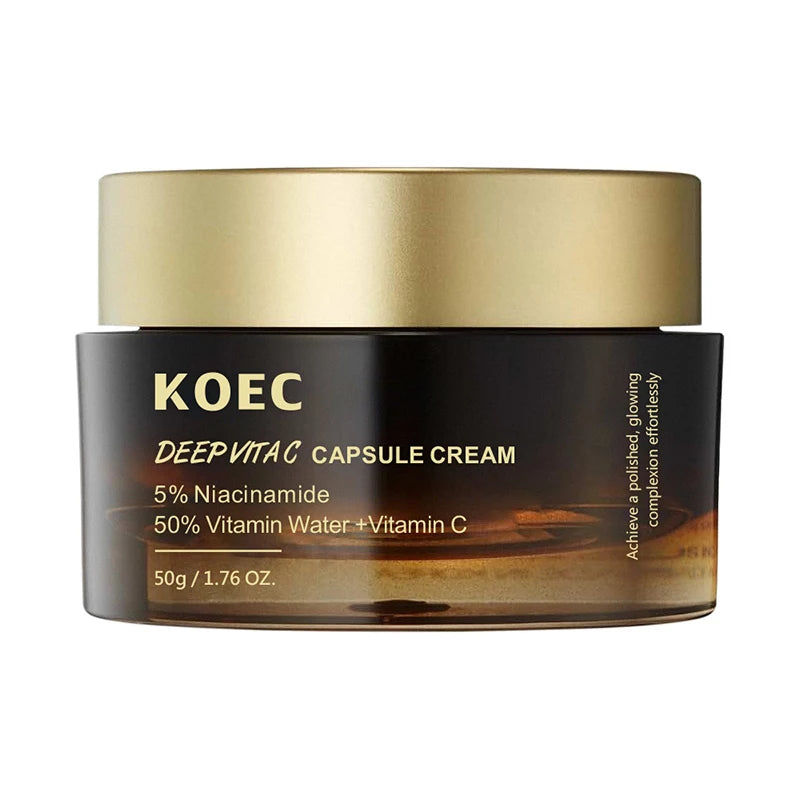Vitamin C Capsule Face Cream – Collagen & Niacinamide Moisturizer Gel for Hydrating & Firming Skin