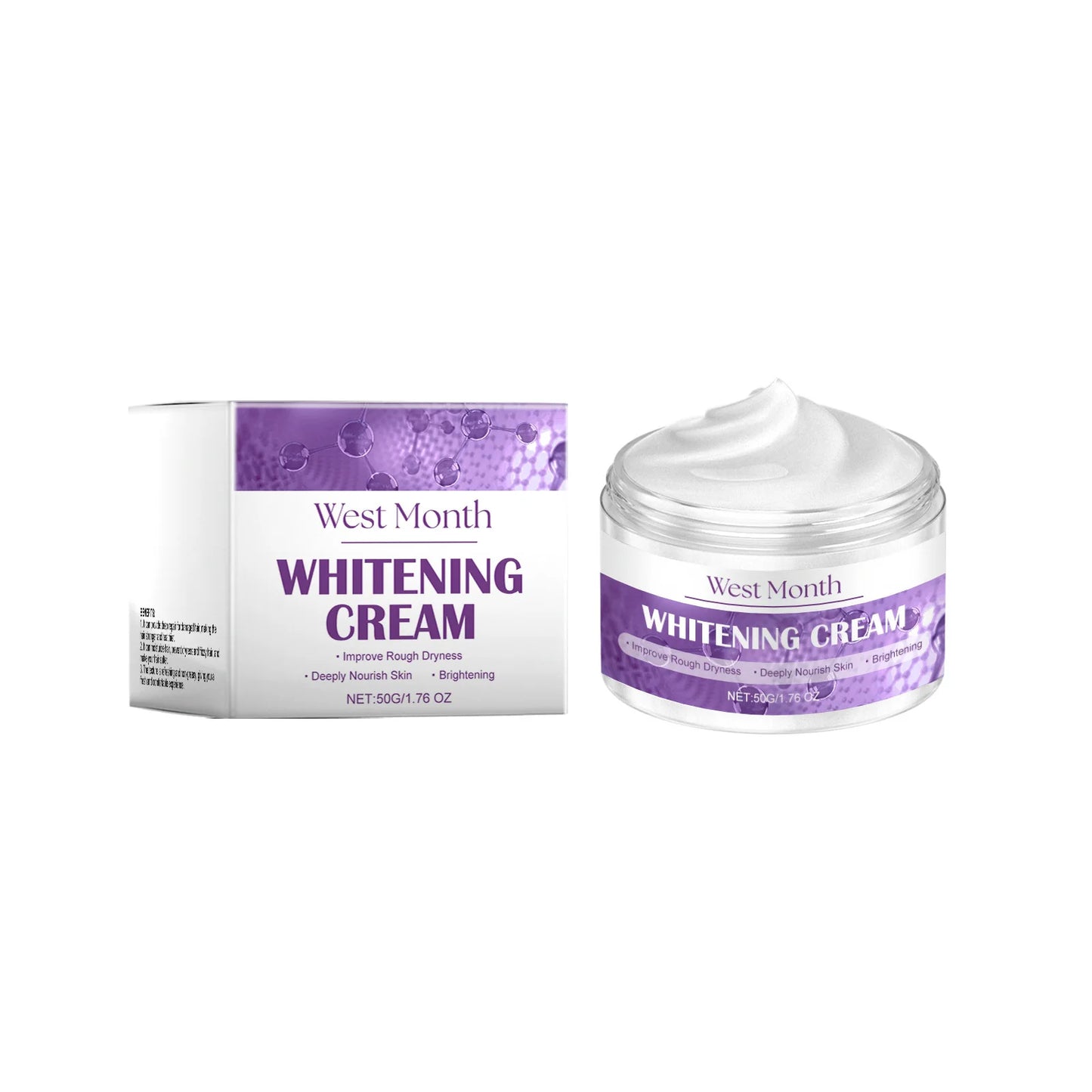 West&Month Whitening Cream β Anti-Melanin, Fade Pigmentation & Dark Spots, Hydrating Face Cream 50g