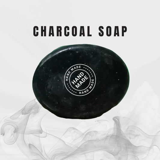 Charcoal Deep Cleansing Soap with Tea Tree, Coconut Oil & Vitamin E – Detox, Oil Control & Clear Skin Formula – 100g