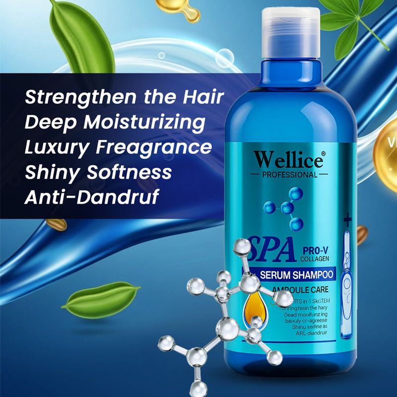 Original Gold Touch Wellice VE Argan Protein Shampoo 500 ML Get Strong Roots and Repair Damage Anti Dandruf