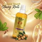 Original Gold Touch Wellice VE Argan Protein Shampoo 500 ML Get Strong Roots and Repair Damage Anti Dandruf