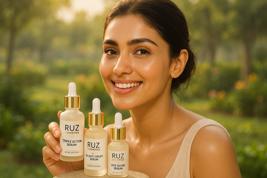 RUZ Cosmetics 3-in-1 Serum Combo – The Ultimate Glow Solution