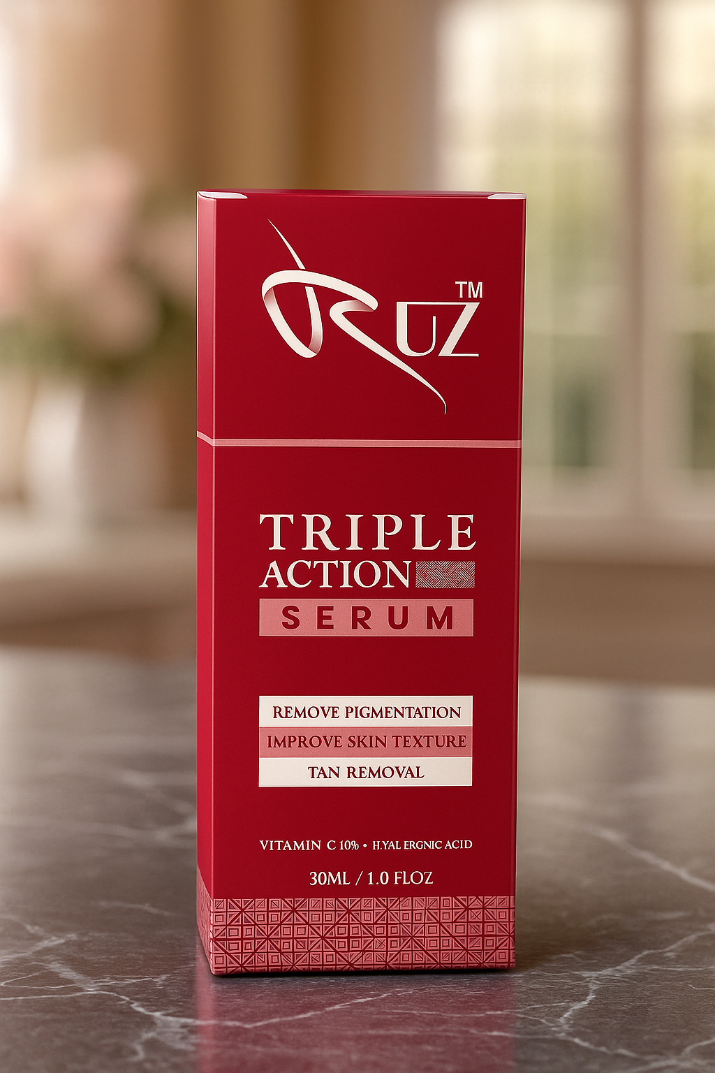 Triple Action Serum by RUZ Cosmetics – Vitamin C + Hyaluronic Acid