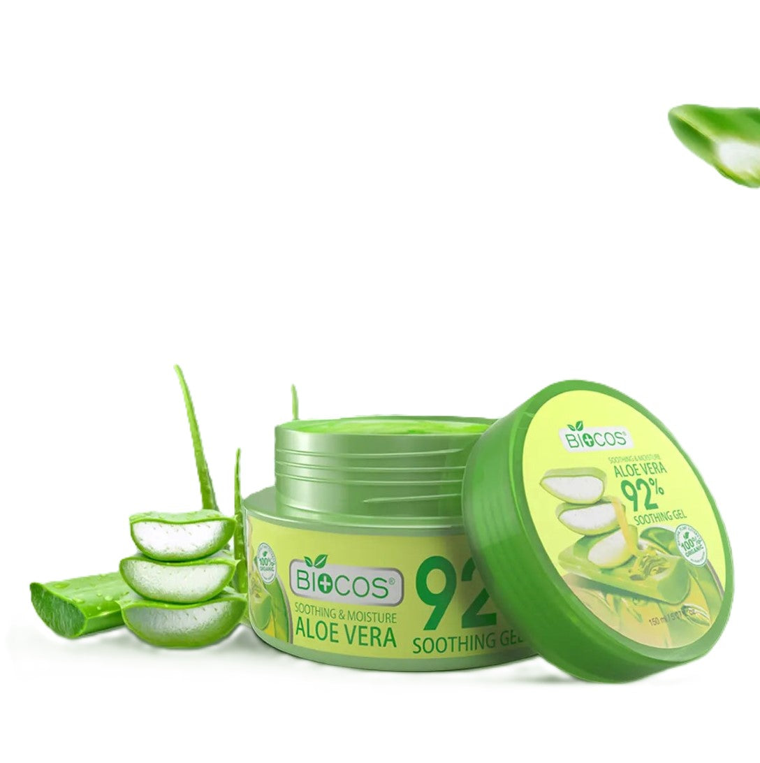 Aloe Vera Soothing Gel 92% – Hydrating, Calming & Healing Gel for Burns, Scrapes & Irritated Skin – 120gm