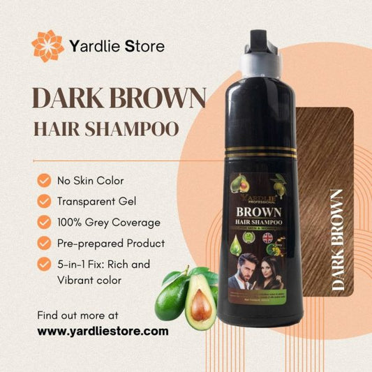 100% Original Yardlie Hair Color Shampoo 200ml | Black & Dark Brown