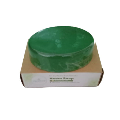 Neem & Tea Tree Anti-Acne Soap with Moringa & Vitamin E – Purifying & Skin-Calming Formula – 100g