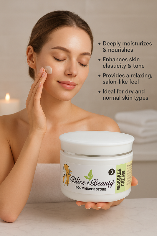 Bliss & Beauty Massage Cream – 122g | Deep Nourishing & Moisturizing Formula for Smooth, Relaxed Skin | Suitable for All Skin Types