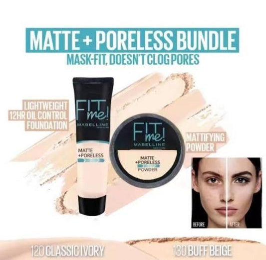 Fit Me Foundation + Compact Powder – 2-in-1 Makeup Set