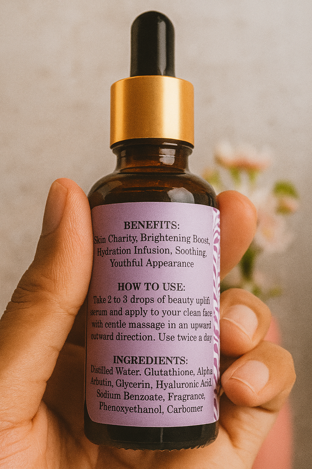 Beauty Uplift Serum by RUZ – Glutathione 3%, Alpha Arbutin 2% (30ml)