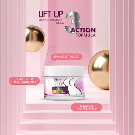 Lift Up Breast Enlargement Cream 44gm – Natural Firming & Lifting with Shea Butter, Almond Oil, Hyaluronic Acid & Vitamin E