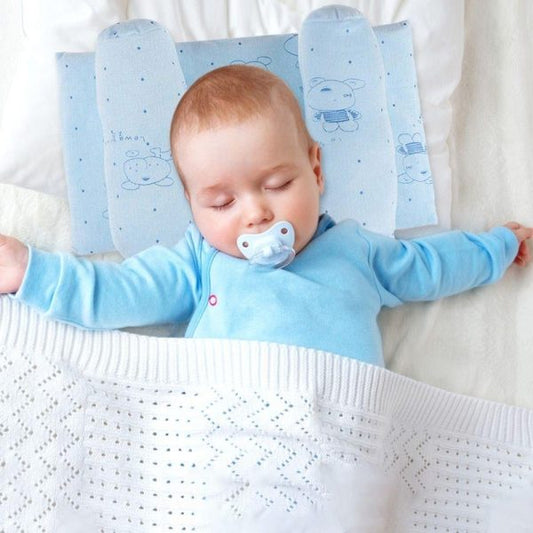 Shaping Baby Pillow – Ergonomic Sleep Positioner & Neck Support Pillow for Newborns & Kids | Anti-Roll Baby Bedding Pillow