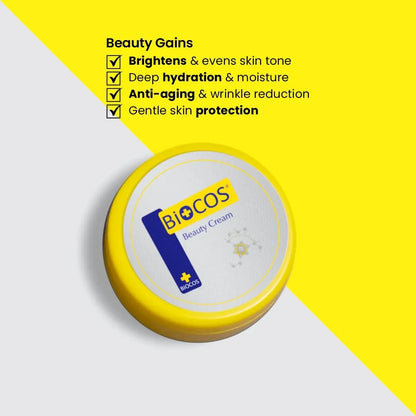 Beauty Cream – Skin Brightening & Anti-Aging Moisturizer with Arbutin, Vitamin E, Kojic Acid, Licorice Extract & Glutathione – Hydrating & Radiance Boosting Formula