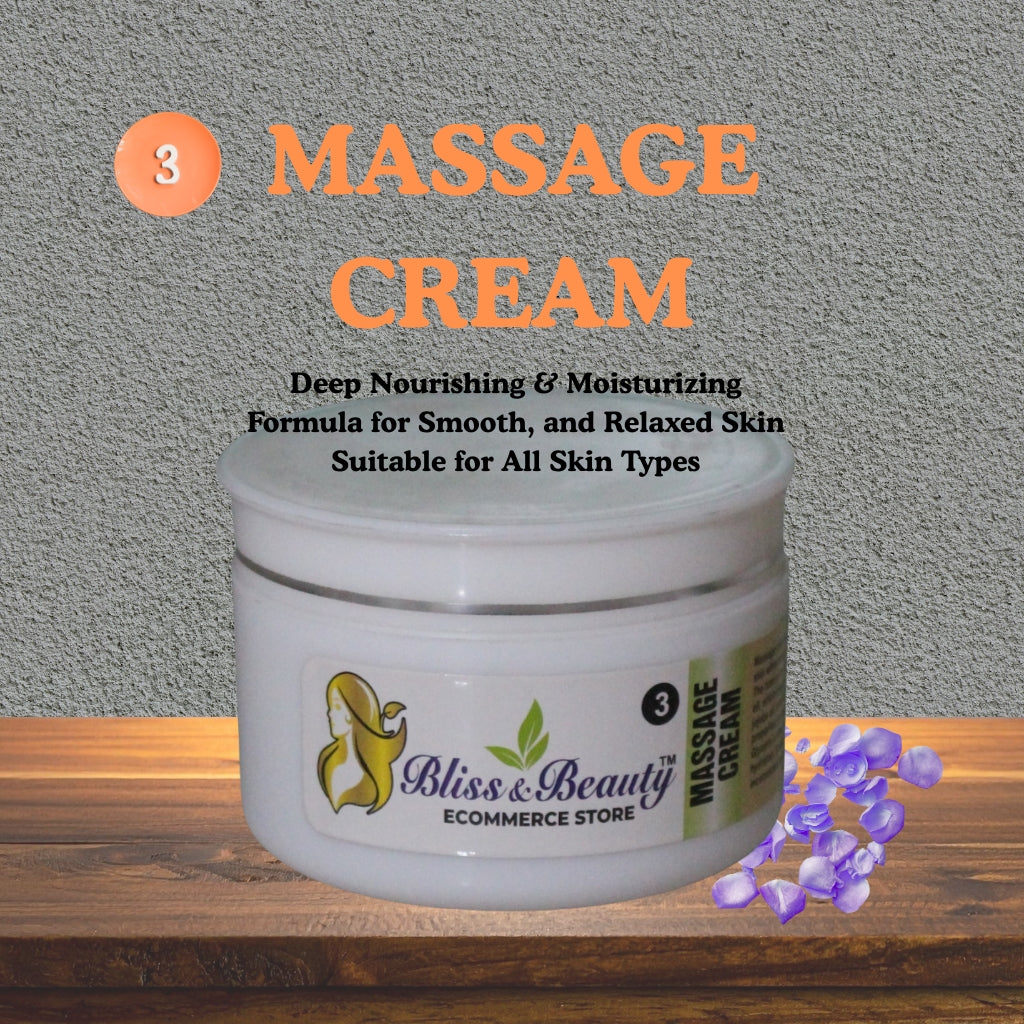 Bliss & Beauty Face-Massage Cream – 122g | Deep Nourishing & Moisturizing Formula for Smooth, Relaxed Skin | Suitable for All Skin Types