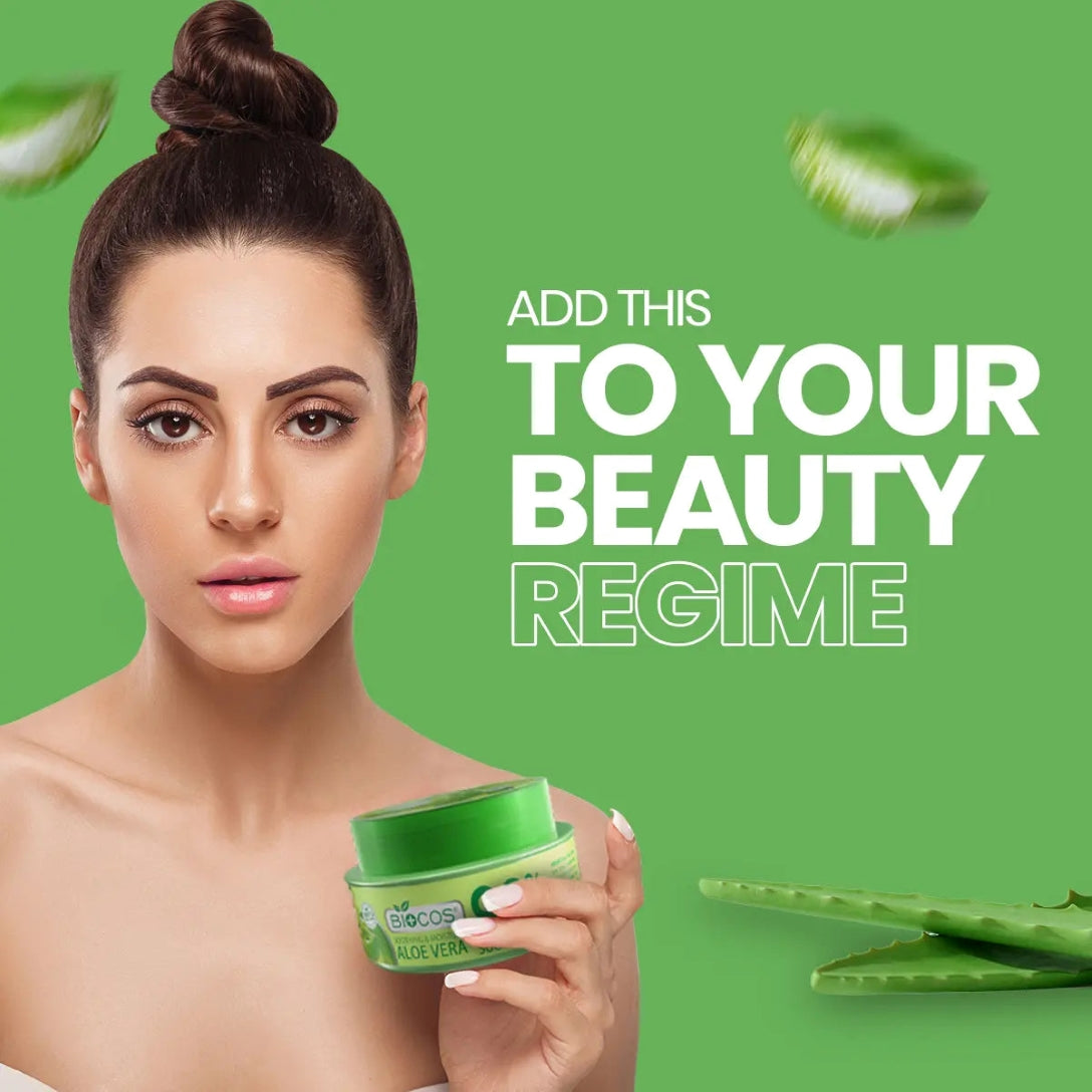 Aloe Vera Soothing Gel 92% – Hydrating, Calming & Healing Gel for Burns, Scrapes & Irritated Skin – 120gm