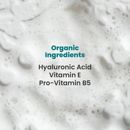 Hyaluronic Acid Face Wash Mousse – Hydrating Foaming Cleanser with Aloe Vera, Vitamin E & Pro-Vitamin B5 | Deep Pore Cleansing, Anti-Breakout, Non-Drying – 120ml – Beauty Gains