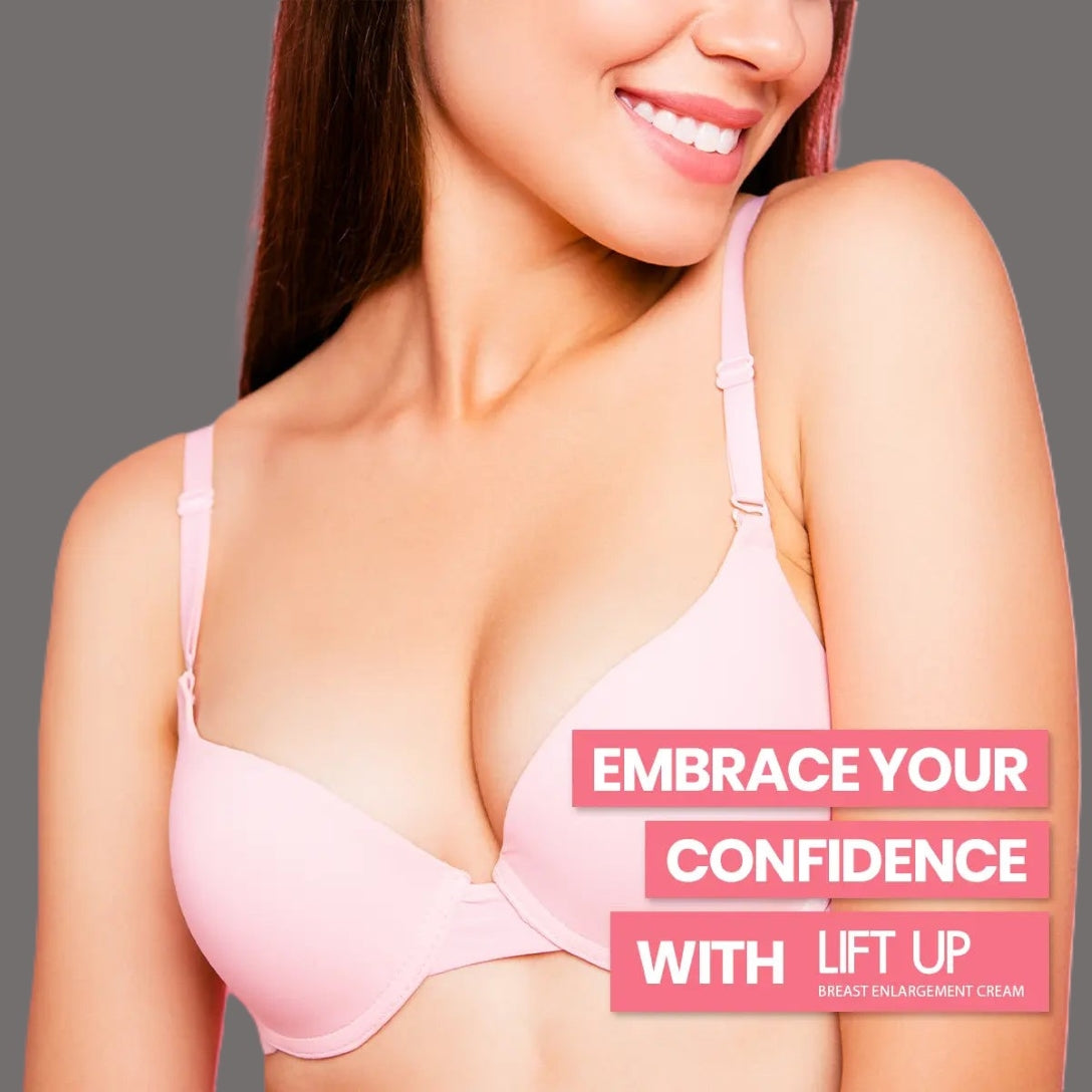 Lift Up Breast Enlargement Cream 44gm – Natural Firming & Lifting with Shea Butter, Almond Oil, Hyaluronic Acid & Vitamin E