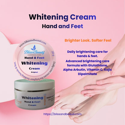 Bliss & Beauty Hand & Feet Whitening Cream 26g – Brightening & Moisturizing Care