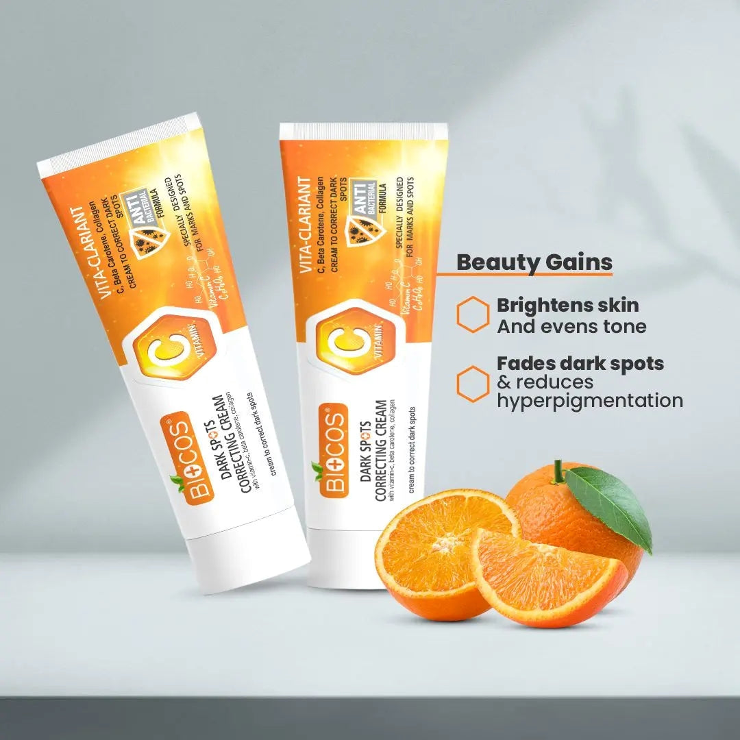 Dark Spot Correcting Cream 40gm – Brightening & Hydrating with Sweet Almond Oil, Glycerin & Antioxidants | Fades Dark Spots, Pigmentation & Uneven Skin Tone