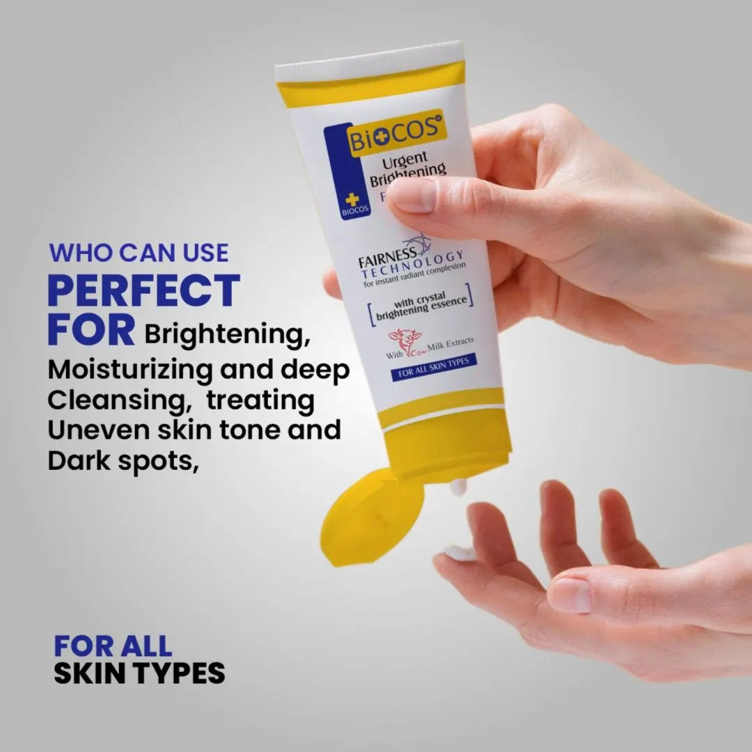 Whitening Face Wash with Milk Extracts & Vitamin E – Deep Cleansing, Brightening & Hydrating Formula – 70ml