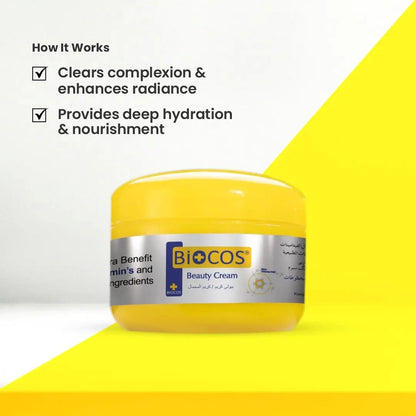 Beauty Cream – Skin Brightening & Anti-Aging Moisturizer with Arbutin, Vitamin E, Kojic Acid, Licorice Extract & Glutathione – Hydrating & Radiance Boosting Formula