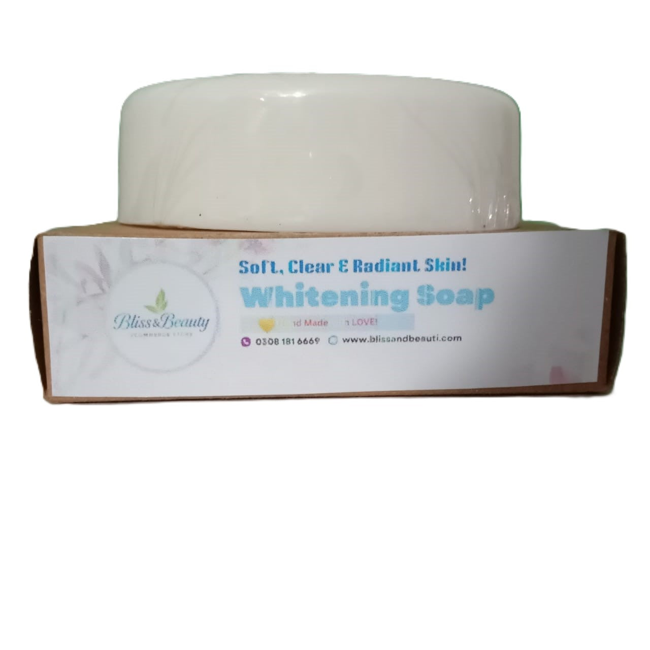 Whitening Soap with Kojic Acid, Niacinamide & Vitamin E – Brightening, Hydrating & Skin Tone Enhancing Formula – 100g