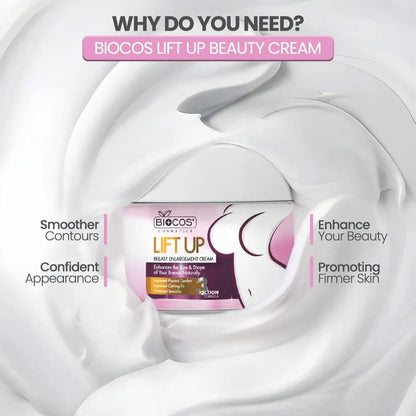 Lift Up Breast Enlargement Cream 44gm – Natural Firming & Lifting with Shea Butter, Almond Oil, Hyaluronic Acid & Vitamin E