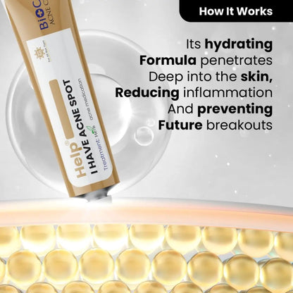 Anti Acne Cream for Pimples, Scars & Blemishes – Aloe Vera, Neem, Zinc Oxide – 12gm