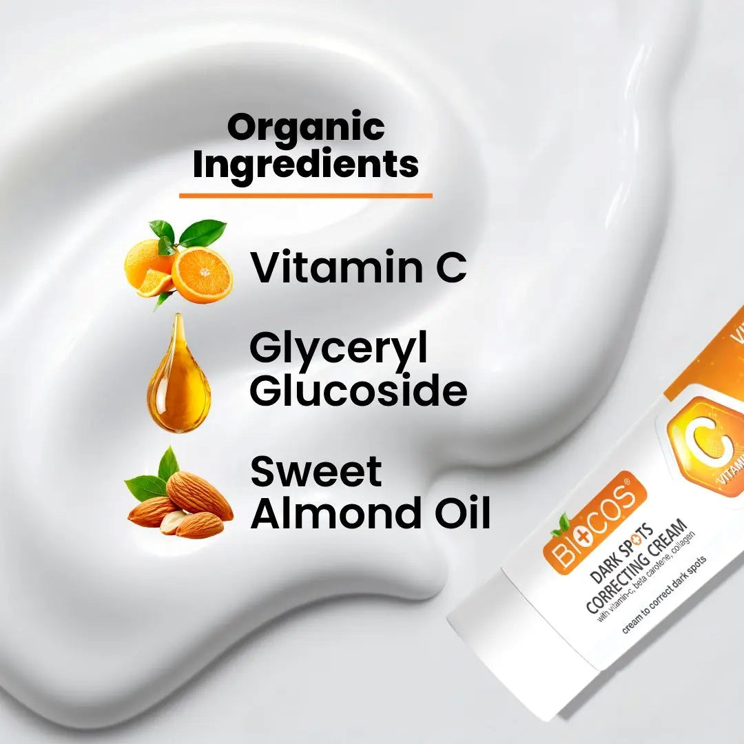 Dark Spot Correcting Cream 40gm – Brightening & Hydrating with Sweet Almond Oil, Glycerin & Antioxidants | Fades Dark Spots, Pigmentation & Uneven Skin Tone