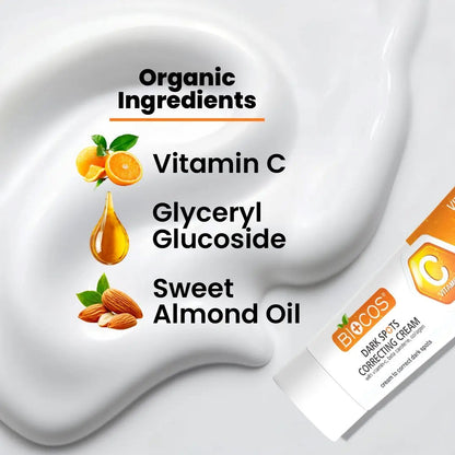 Dark Spot Correcting Cream 40gm – Brightening & Hydrating with Sweet Almond Oil, Glycerin & Antioxidants | Fades Dark Spots, Pigmentation & Uneven Skin Tone