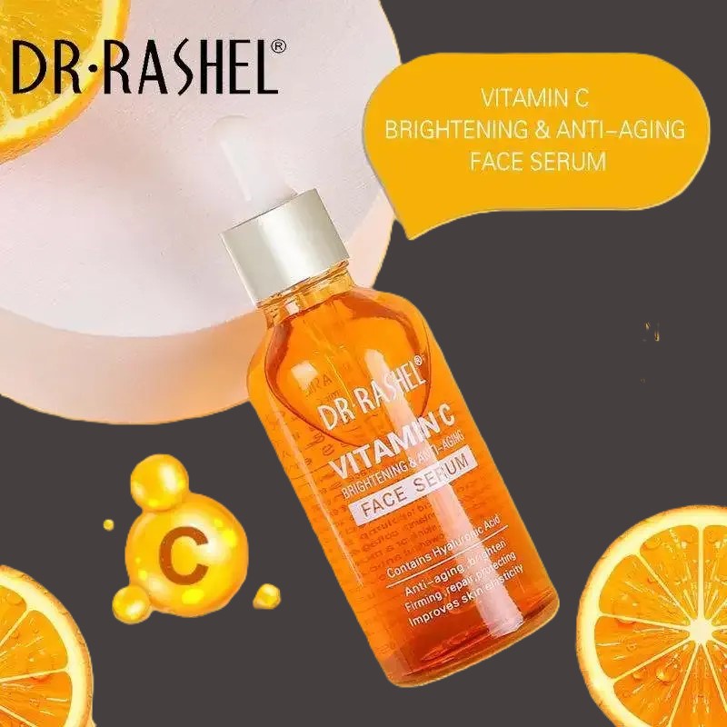 DR RASHEL Vitamin C Face Serum – Brightening & Anti-Aging Skincare – 50ml