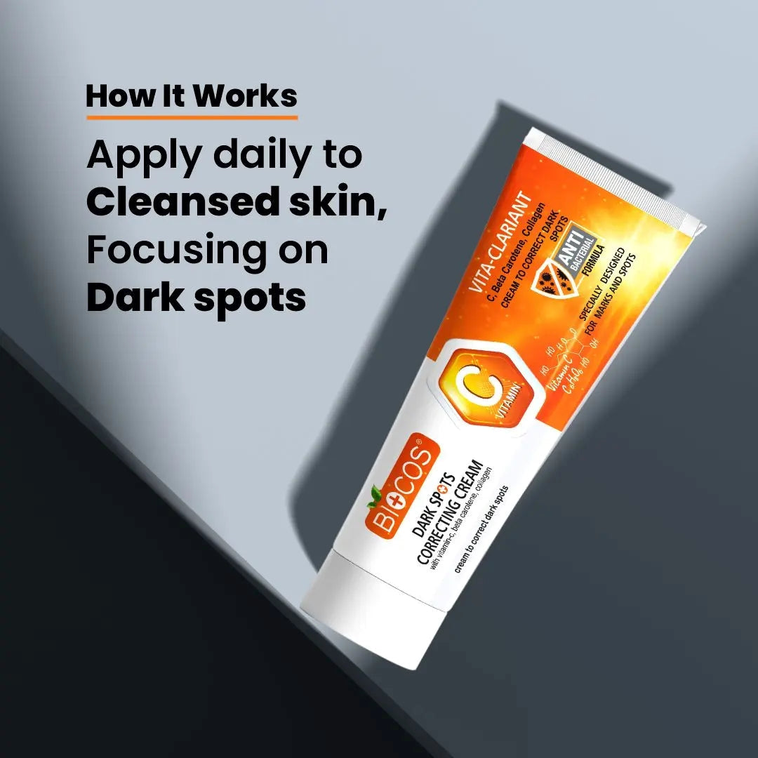 Dark Spot Correcting Cream 40gm – Brightening & Hydrating with Sweet Almond Oil, Glycerin & Antioxidants | Fades Dark Spots, Pigmentation & Uneven Skin Tone