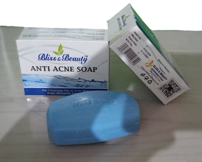 Bliss & Beauty Anti Acne Soap 100g – Hypo-Allergic Care for Oily & Acne-Prone Skin