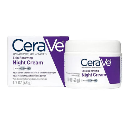 CeraVe 4-in-1 Skincare Kit – Night Cream, Sunblock, Cleanser & Serum