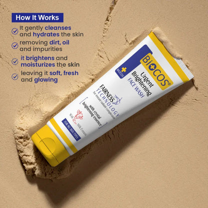 Whitening Face Wash with Milk Extracts & Vitamin E – Deep Cleansing, Brightening & Hydrating Formula – 70ml