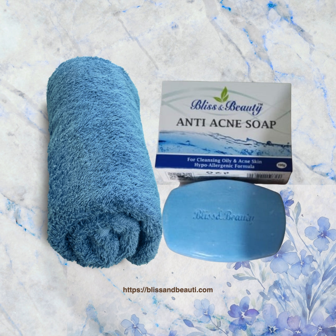 Bliss & Beauty Anti Acne Soap 100g – Hypo-Allergic Care for Oily & Acne-Prone Skin