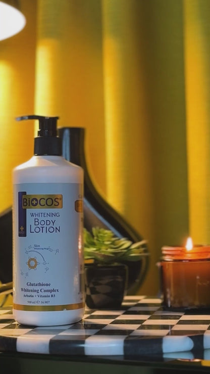 Brightening Body Lotion 500ml – Hydrating & Moisturizing with Niacinamide, Arbutin & Glutathione for Dry Skin, Collagen Boost & Even Skin Tone