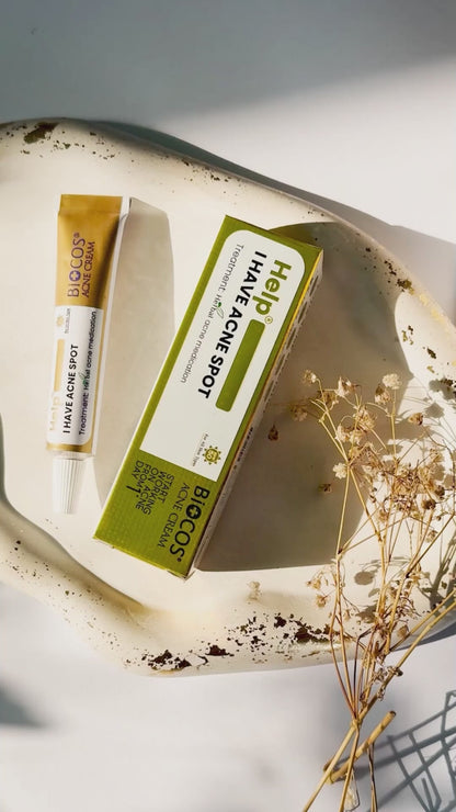 Anti Acne Cream for Pimples, Scars & Blemishes – Aloe Vera, Neem, Zinc Oxide – 12gm