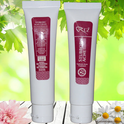 RUZ Acne Cream 30ml | Stubborn Acne Treatment with Tretinoin & Skin Repair