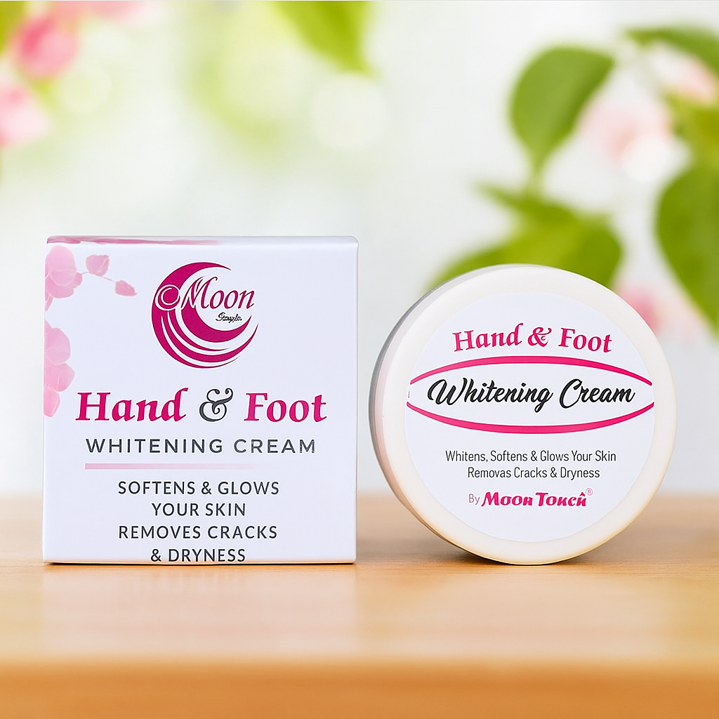 Moon Touch Hand & Foot Whitening Cream (100ml) – Natural Brightening & Moisturizing Formula for Soft, Glowing Skin