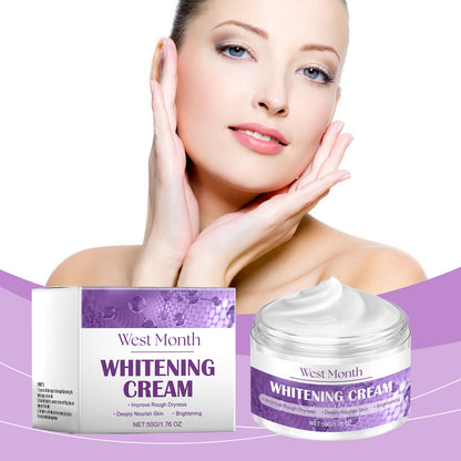 West&Month Whitening Cream – Anti-Melanin, Fade Pigmentation & Dark Spots, Hydrating Face Cream 50g