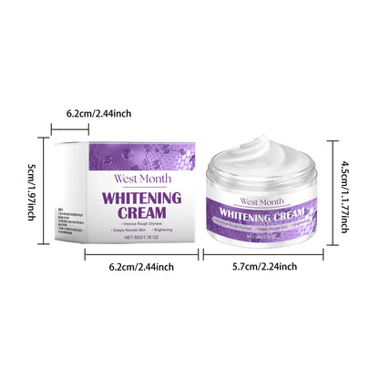 West&Month Whitening Cream – Anti-Melanin, Fade Pigmentation & Dark Spots, Hydrating Face Cream 50g