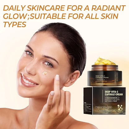 Deep Vitamin C Golden Capsule Face Moisturizer – Hydrating & Whitening Cream